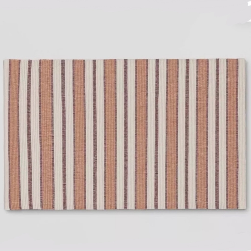 NWT Threshold Harvest Stripe Kitchen Rug